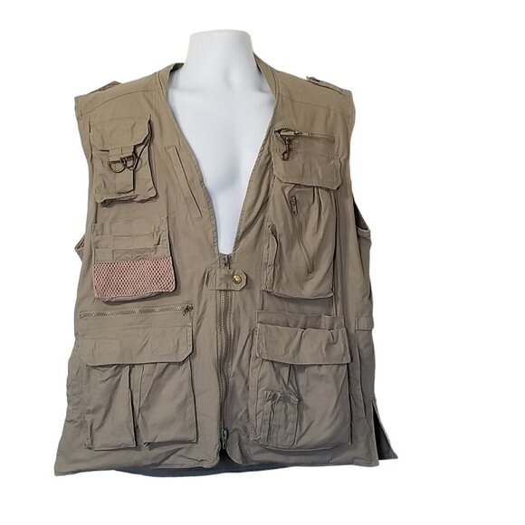 Camp Co. XL Concealed Tactical Safari Explorer Fishing Hunting Camping Vest - Picture 3 of 15